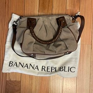 Banana republic leather/sued purse